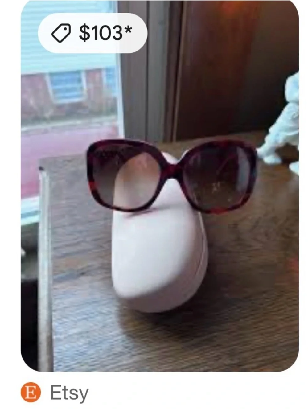 Candie's Pink Tortoise Cat-Eye Sunglasses